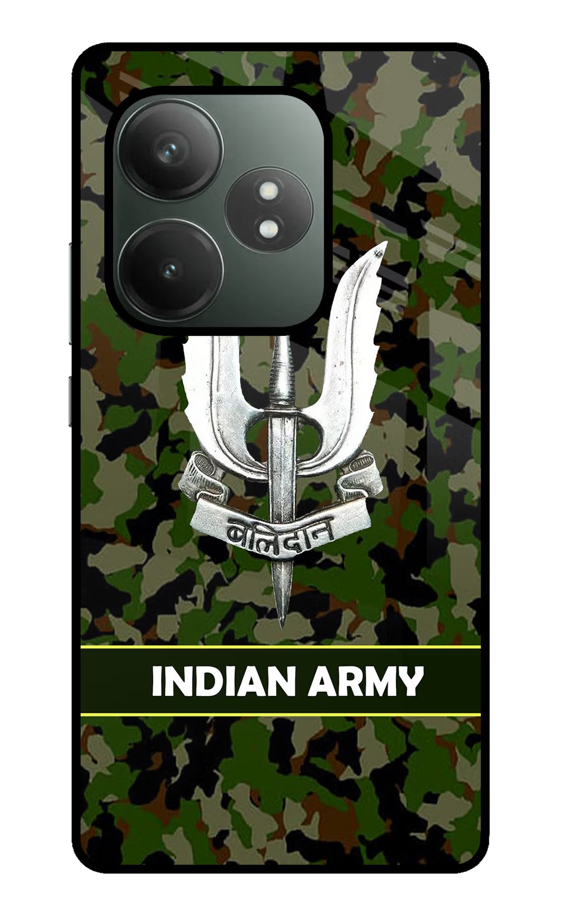 Balidan Indian Logo Realme GT 6T 5G Glass Case Back Cover by Casekaro