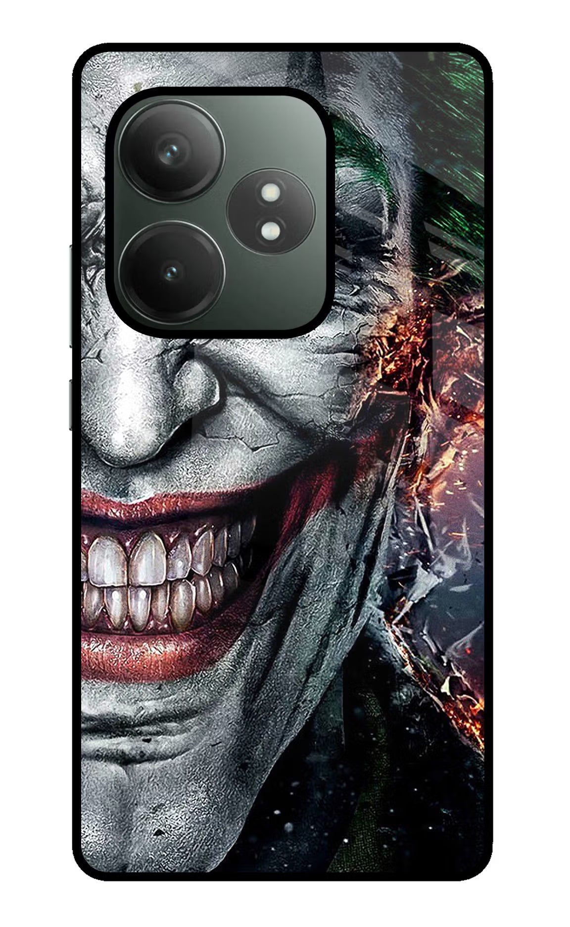 Joker Cam Realme GT 6T 5G Glass Case Back Cover by Casekaro