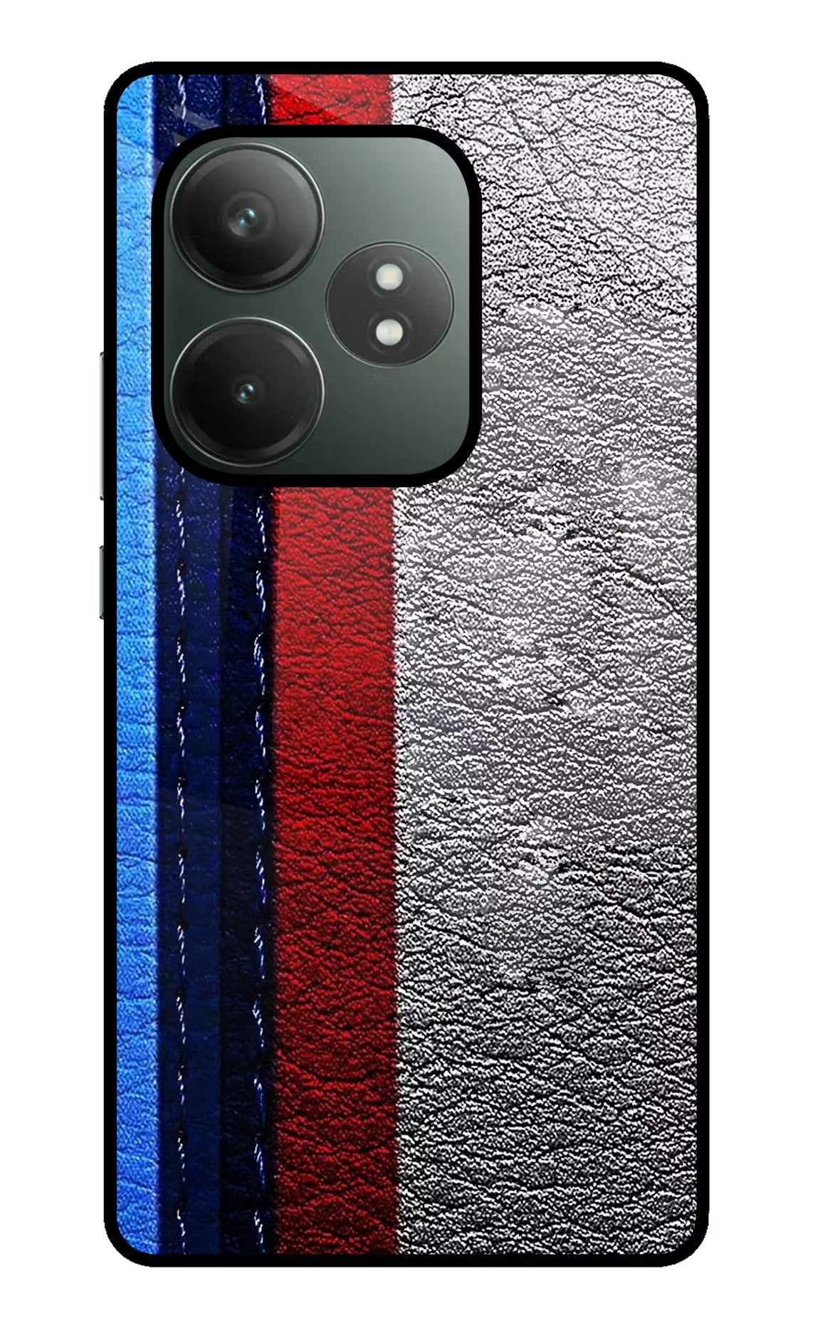 BMW Stripes Realme GT 6T 5G Glass Case Back Cover by Casekaro