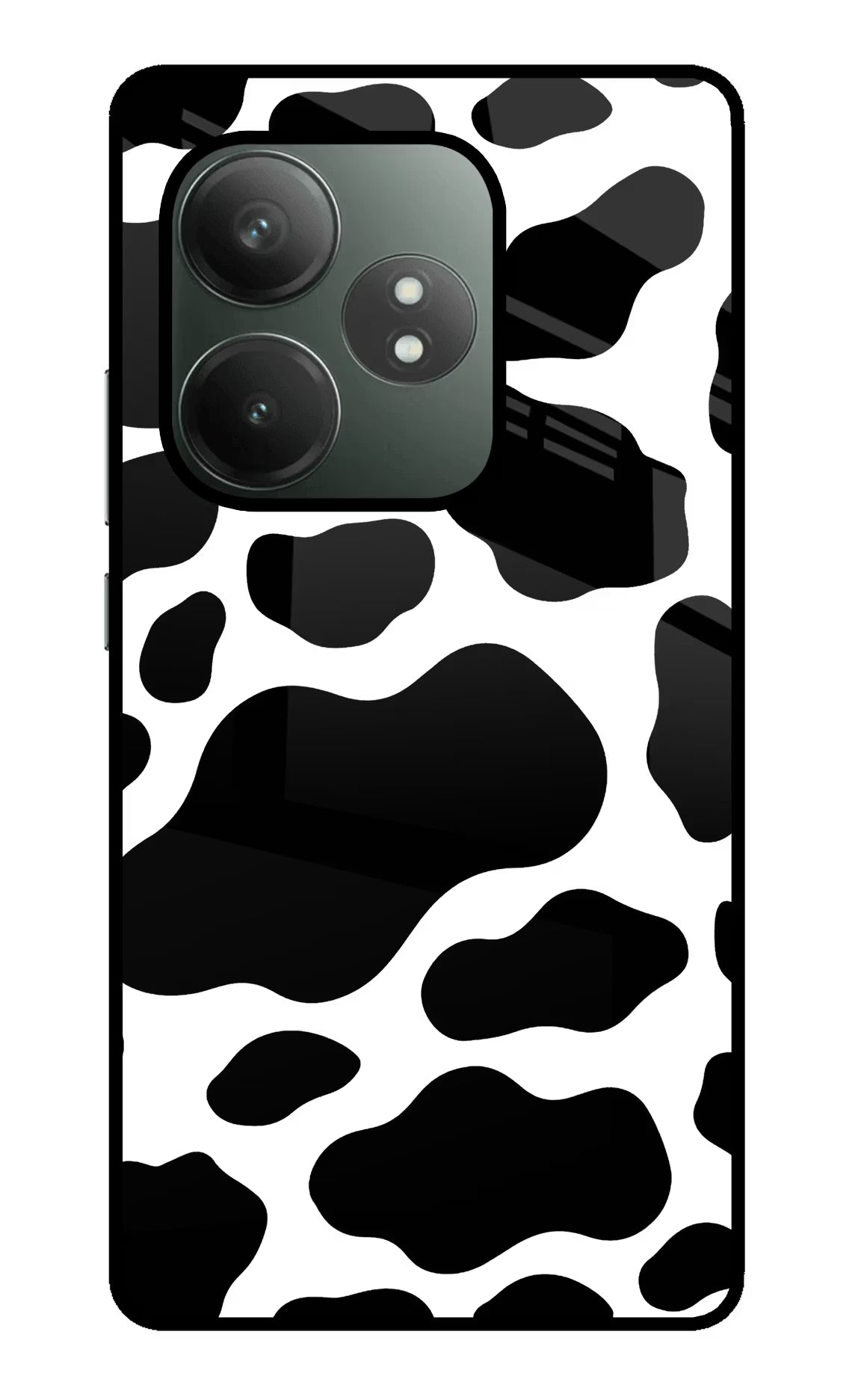 Cow Spots Realme GT 6T 5G Glass Case Back Cover by Casekaro