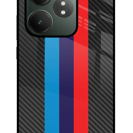 BMW Stripes Pattern Realme GT 6T 5G Glass Case