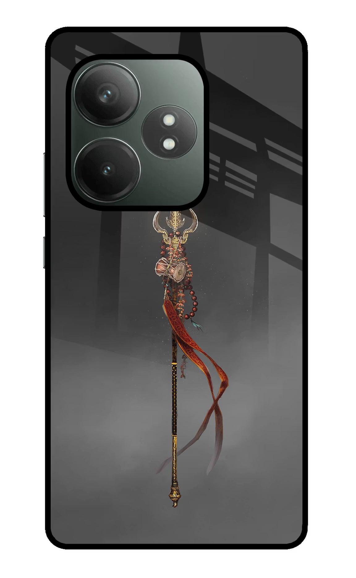 Shiv Trishul Realme GT 6T 5G Glass Case Back Cover by Casekaro
