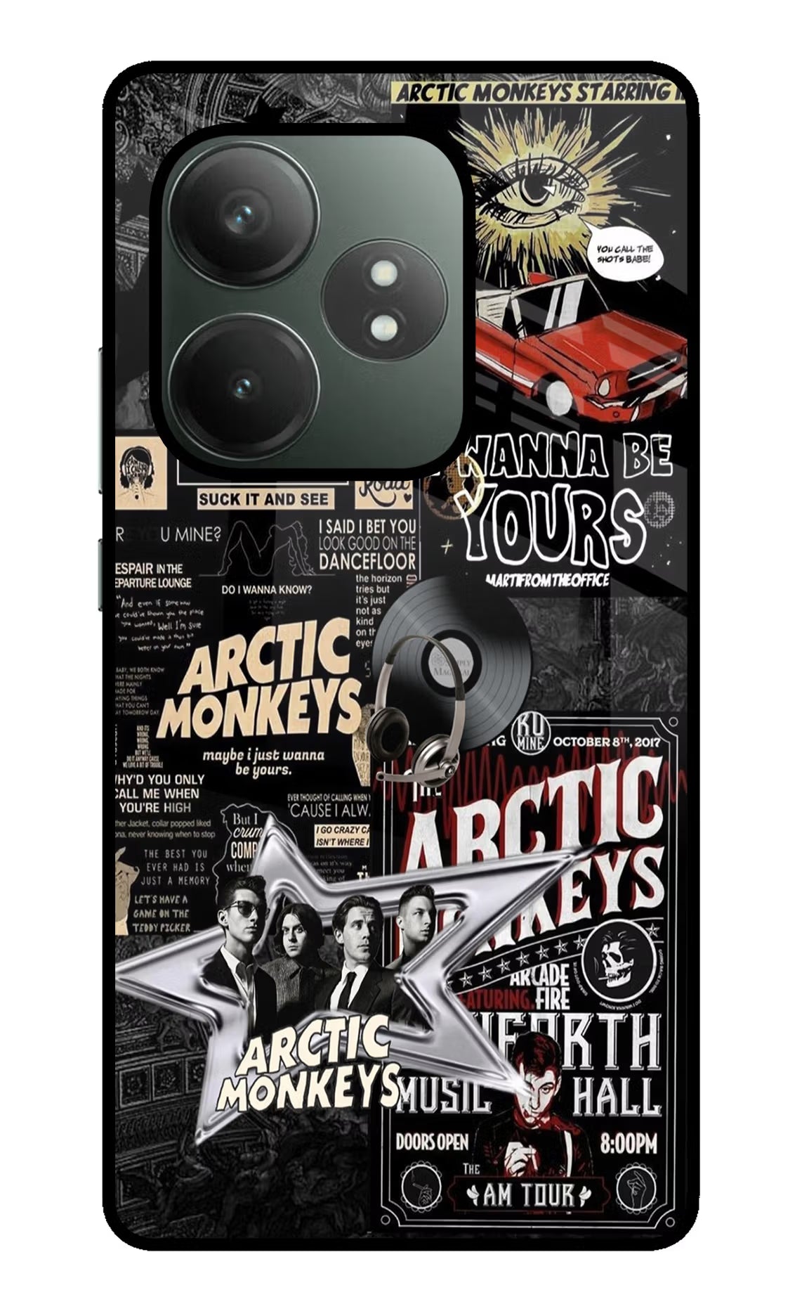 Arctic Monkeys Realme GT 6T 5G Glass Case Back Cover by Casekaro