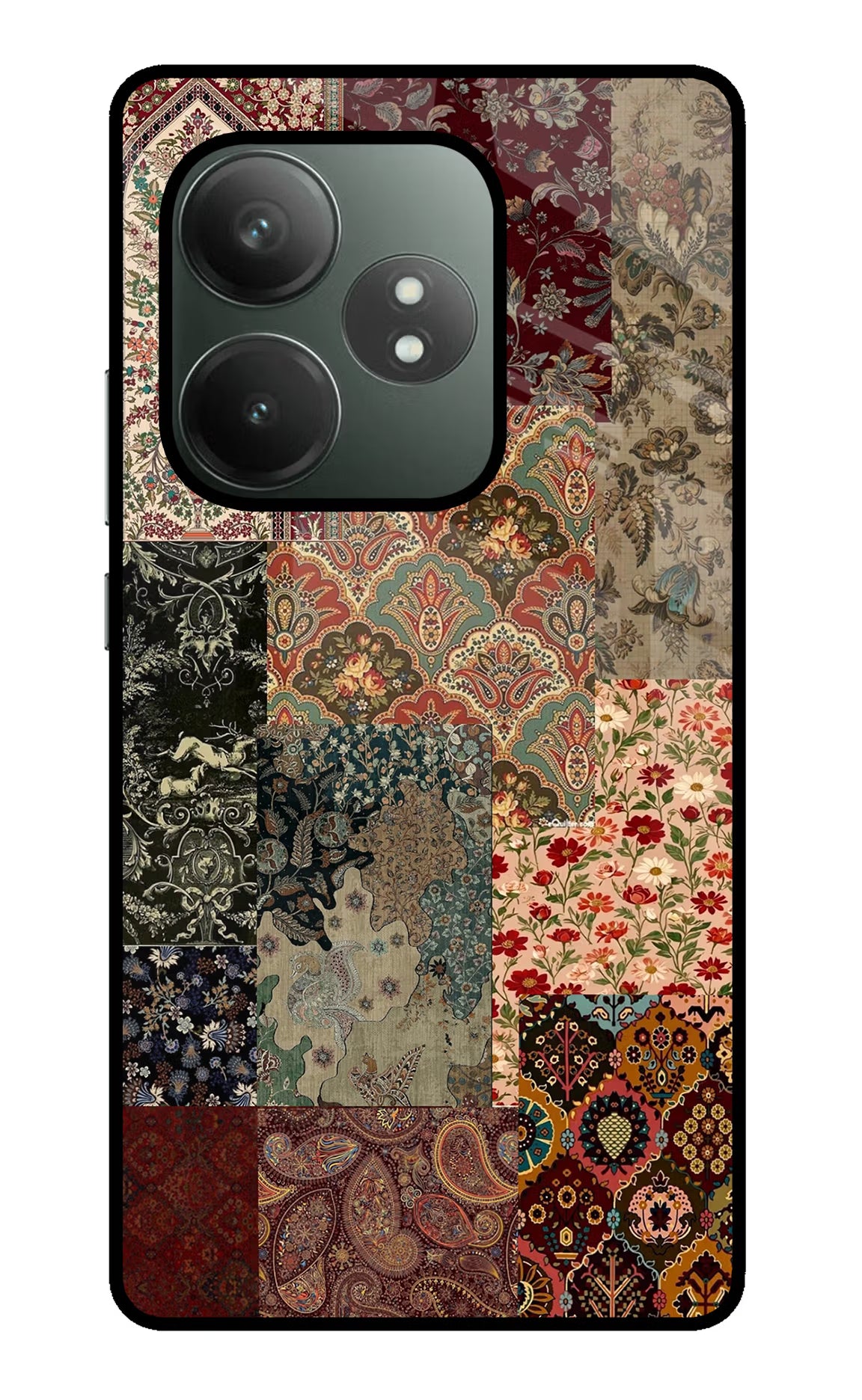 Desi Print Realme GT 6T 5G Glass Case Back Cover by Casekaro
