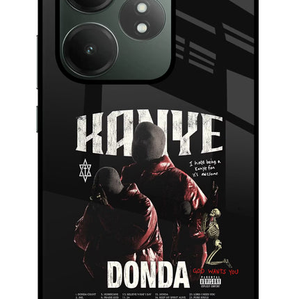 Donda Kanye West Realme GT 6T 5G Glass Case