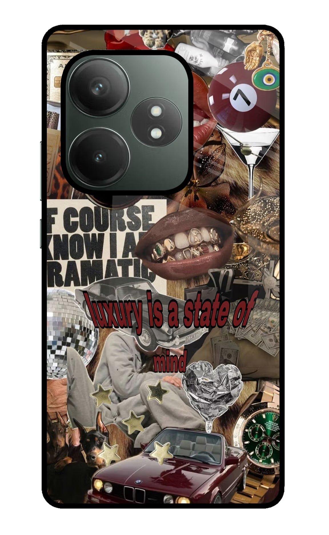 Luxury Realme GT 6T 5G Glass Case