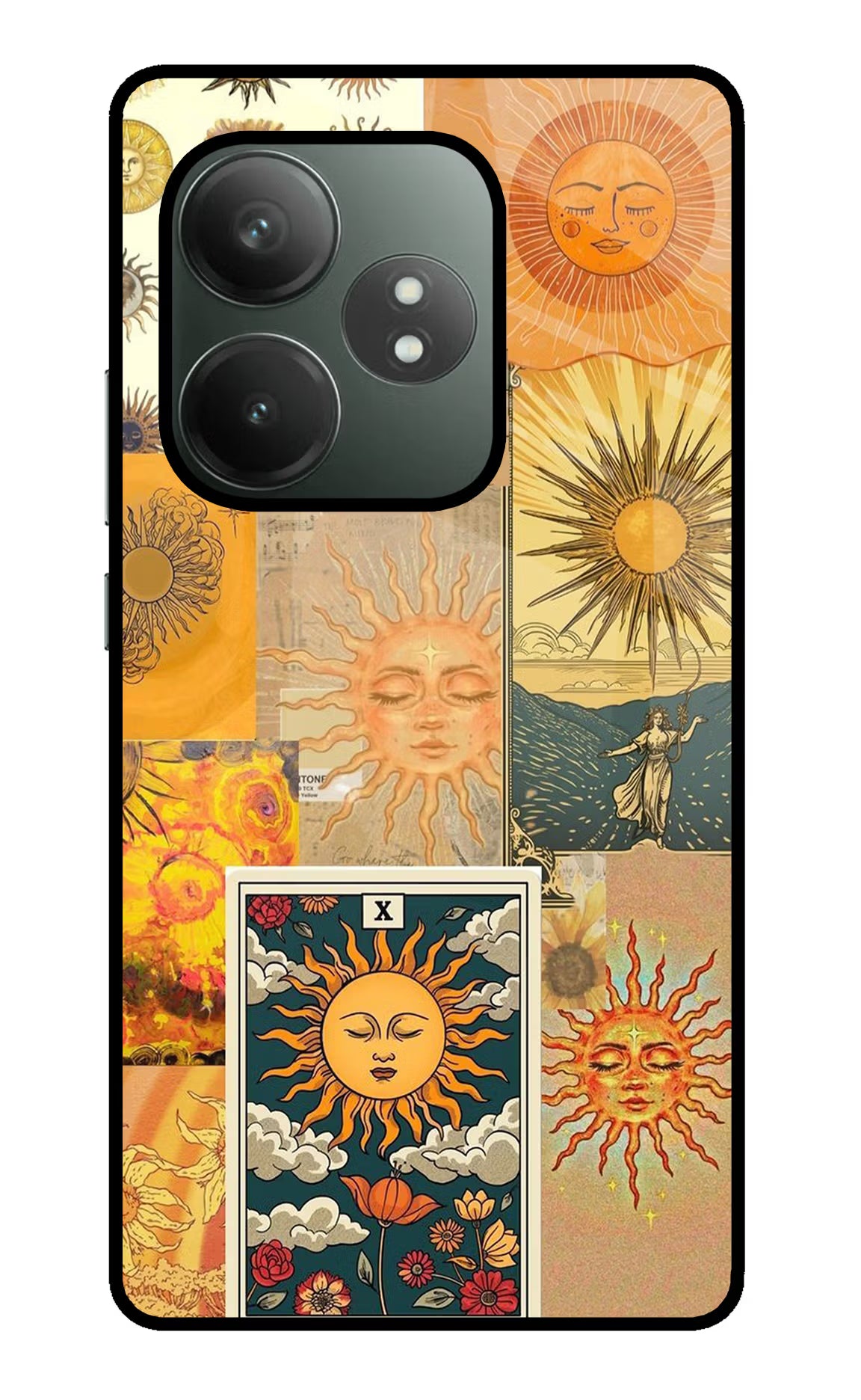 Sun Realme GT 6T 5G Glass Case Back Cover by Casekaro