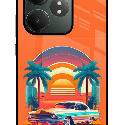 Palm Drive 80s Realme GT 6T 5G Glass Case