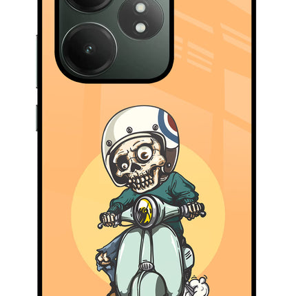 Undead Biker Realme GT 6T 5G Glass Case