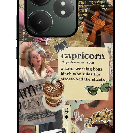 Capricorn Zodiac Realme GT 6T 5G Glass Case
