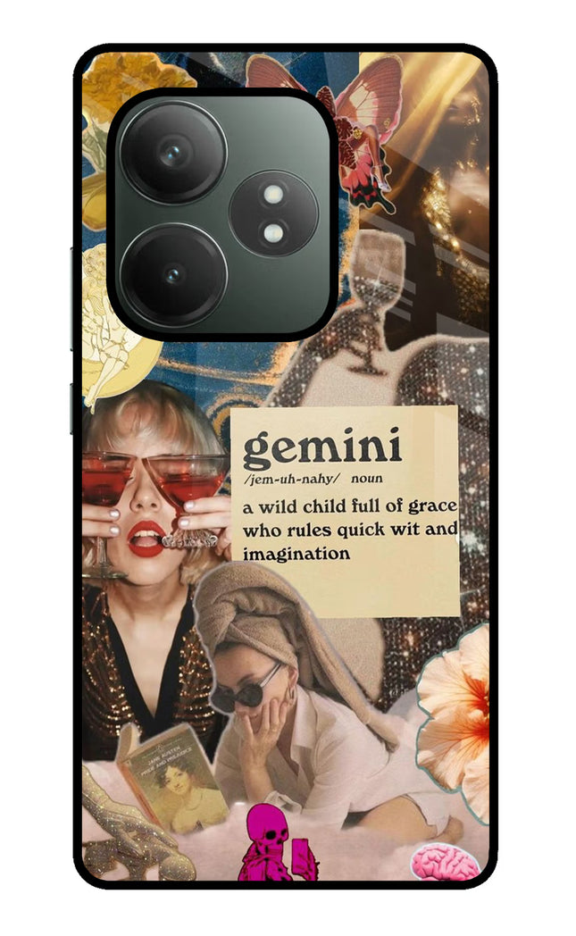 Gemini Zodiac Realme GT 6T 5G Glass Case