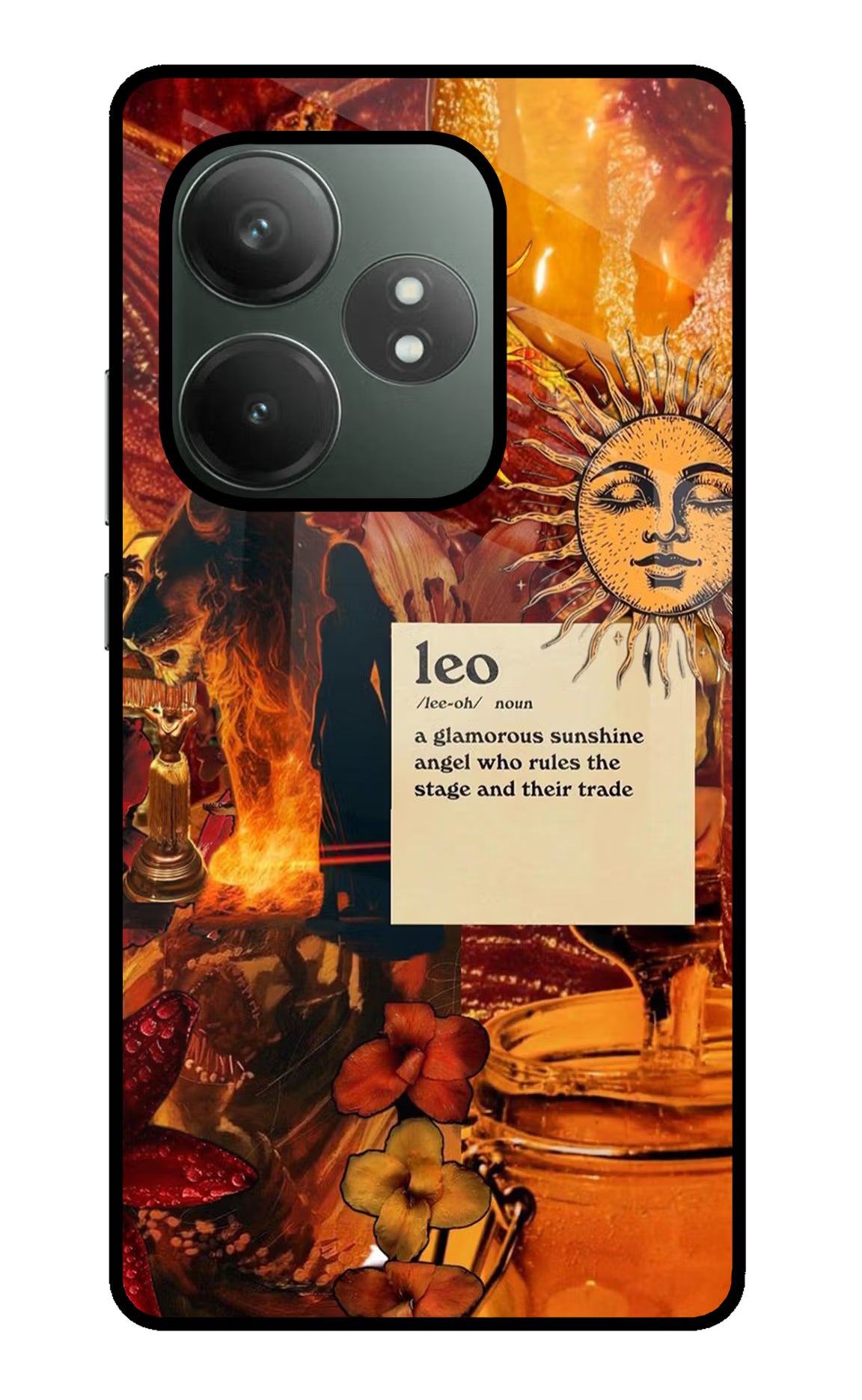 Leo Zodiac Realme GT 6T 5G Glass Case