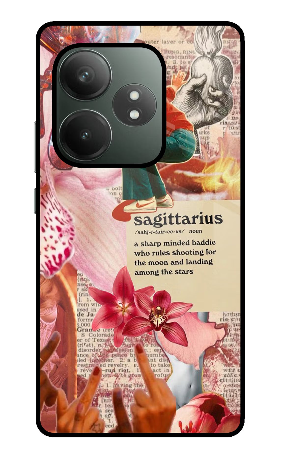 Sagittarius Zodiac Realme GT 6T 5G Glass Case