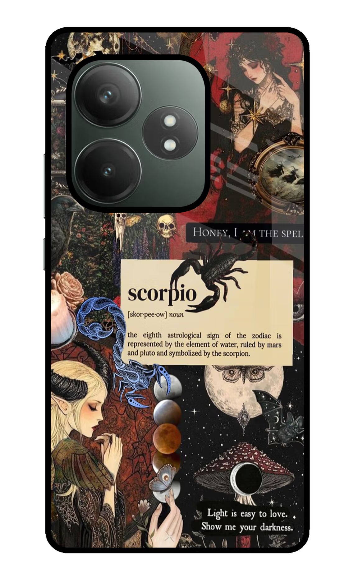 Scorpio Zodiac Realme GT 6T 5G Glass Case Back Cover by Casekaro