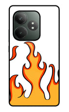 Fired Up – White Realme GT 6T 5G Glass Case