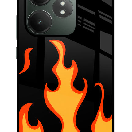 Fired Up – Black Realme GT 6T 5G Glass Case