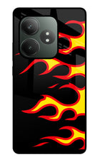 Side Sweep Flames Realme GT 6T 5G Glass Case