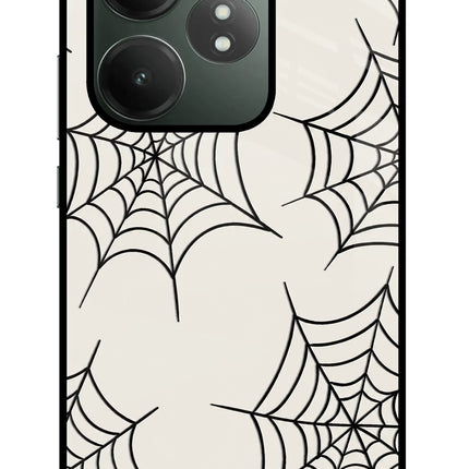 Spider Web Realme GT 6T 5G Glass Case