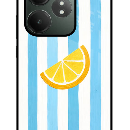 Summer Lemon Realme GT 6T 5G Glass Case