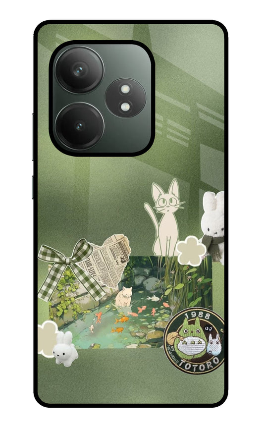 Aesthetic anime Realme GT 6T 5G Glass Case