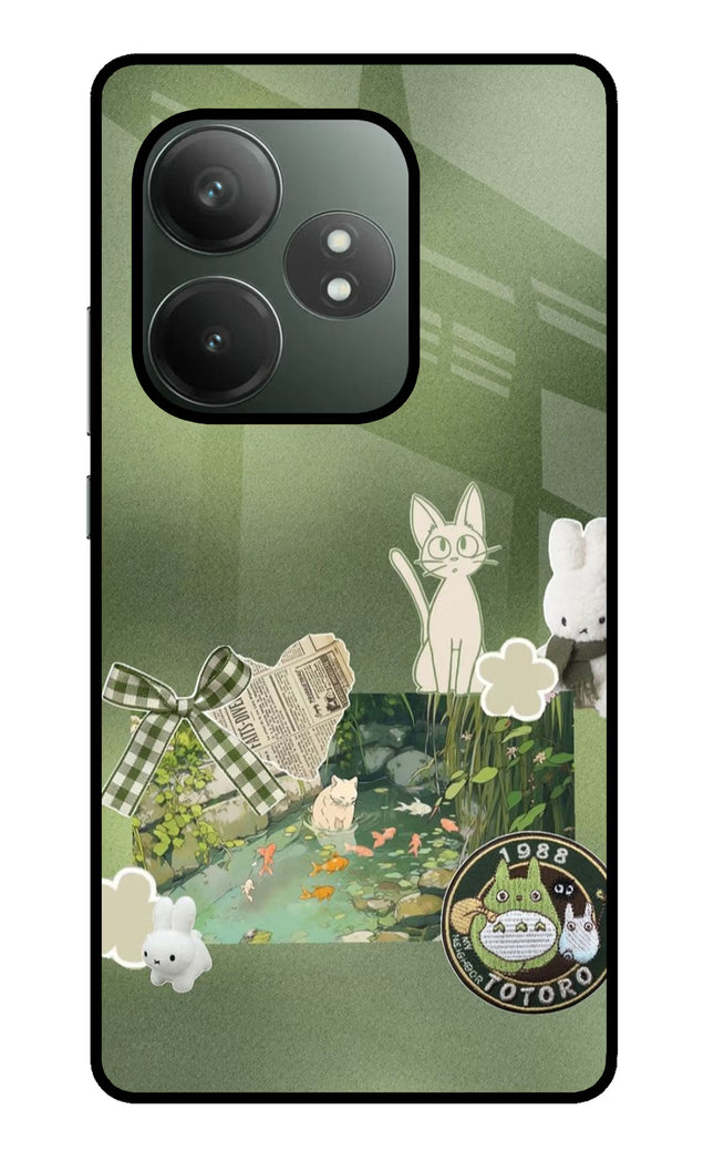Aesthetic anime Realme GT 6T 5G Glass Case