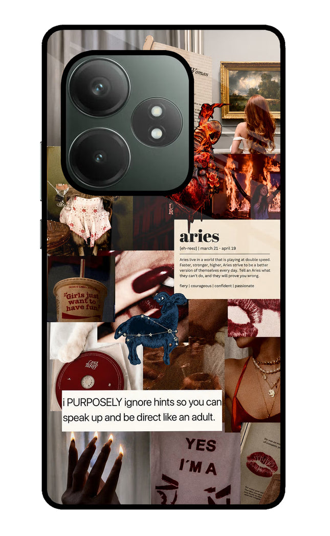 Zodiac Aries Realme GT 6T 5G Glass Case