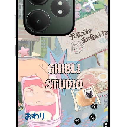 Studio Ghibli Realme GT 6T 5G Glass Case