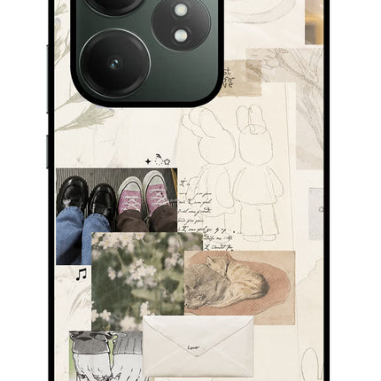 Soft Aesthetic Realme GT 6T 5G Glass Case