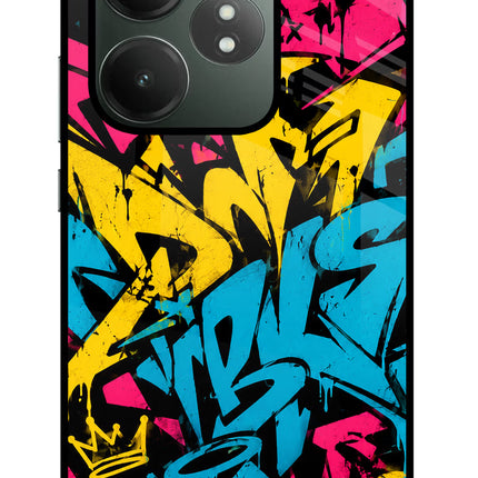 Graffiti Vibe Realme GT 6T 5G Glass Case