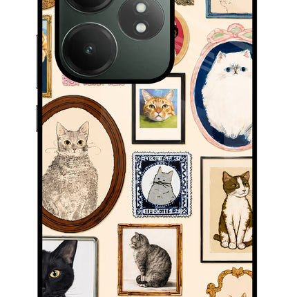 Mirror Cats Realme GT 6T 5G Glass Case