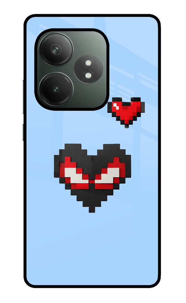 Peter Heart Realme GT 6T 5G Glass Case