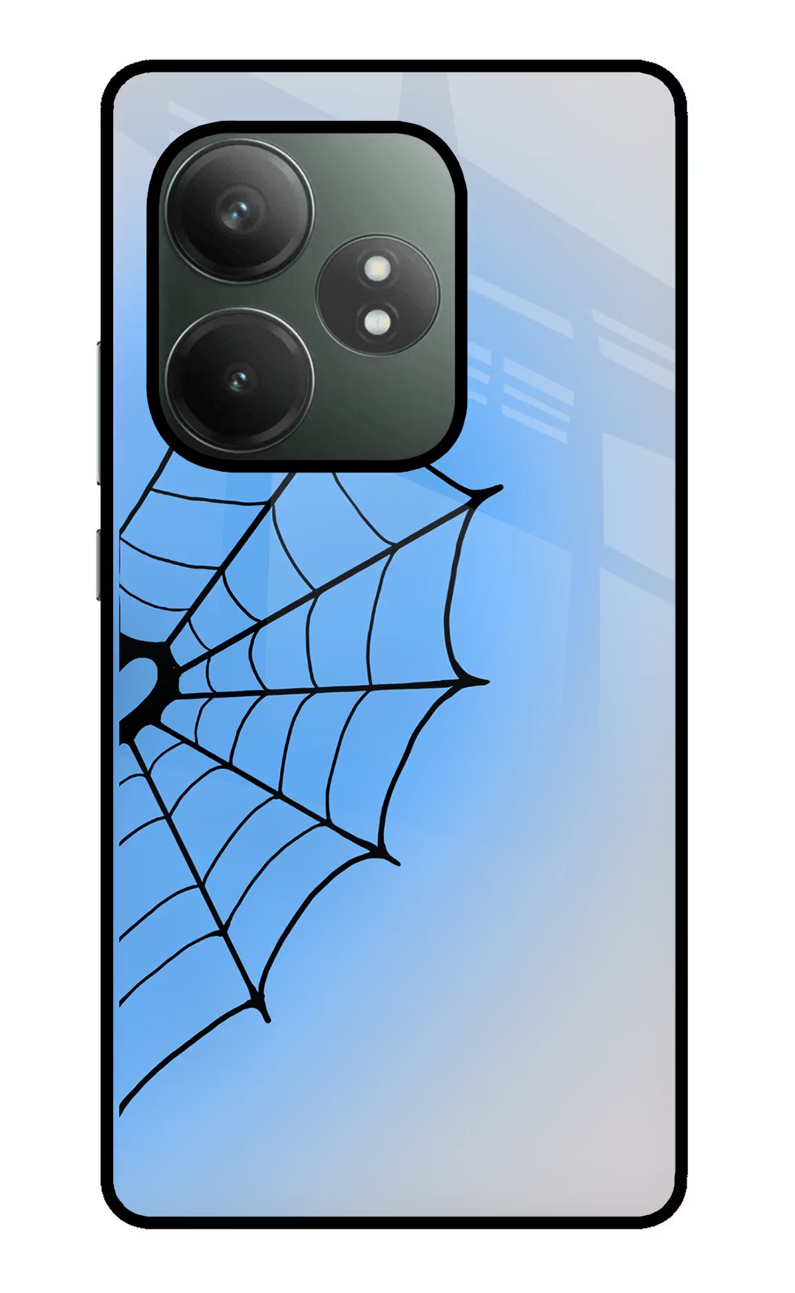 Blue Web Realme GT 6T 5G Glass Case
