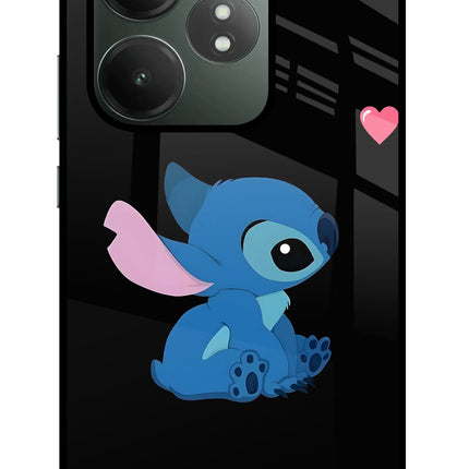 Stitch Crush Realme GT 6T 5G Glass Case