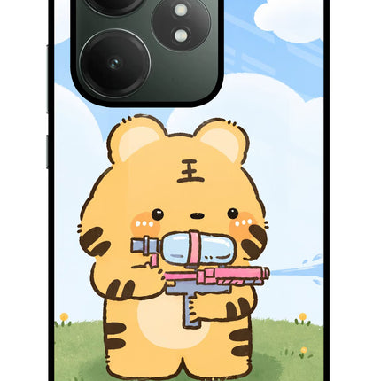 Tiger Treat Realme GT 6T 5G Glass Case