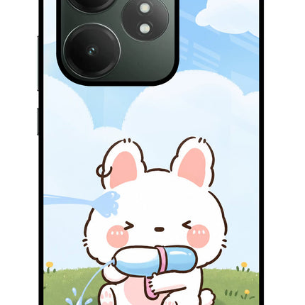 Bunny Treat Realme GT 6T 5G Glass Case