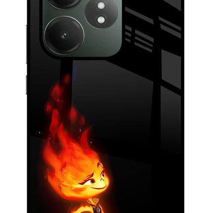 Ember Flame Realme GT 6T 5G Glass Case