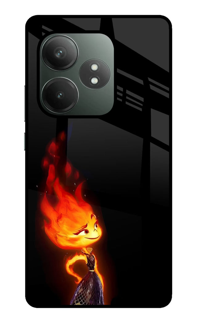 Ember Flame Realme GT 6T 5G Glass Case