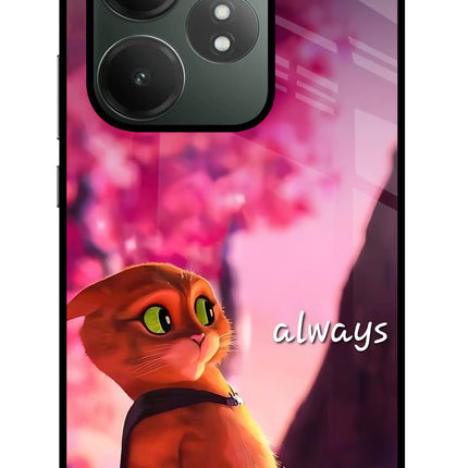 Always Cat Realme GT 6T 5G Glass Case