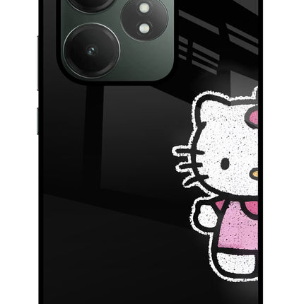 Kitty Charm Realme GT 6T 5G Glass Case