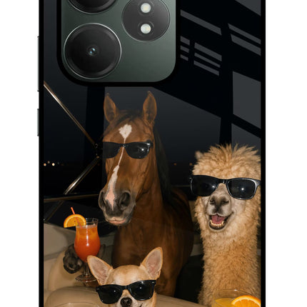 Party Squad Realme GT 6T 5G Glass Case