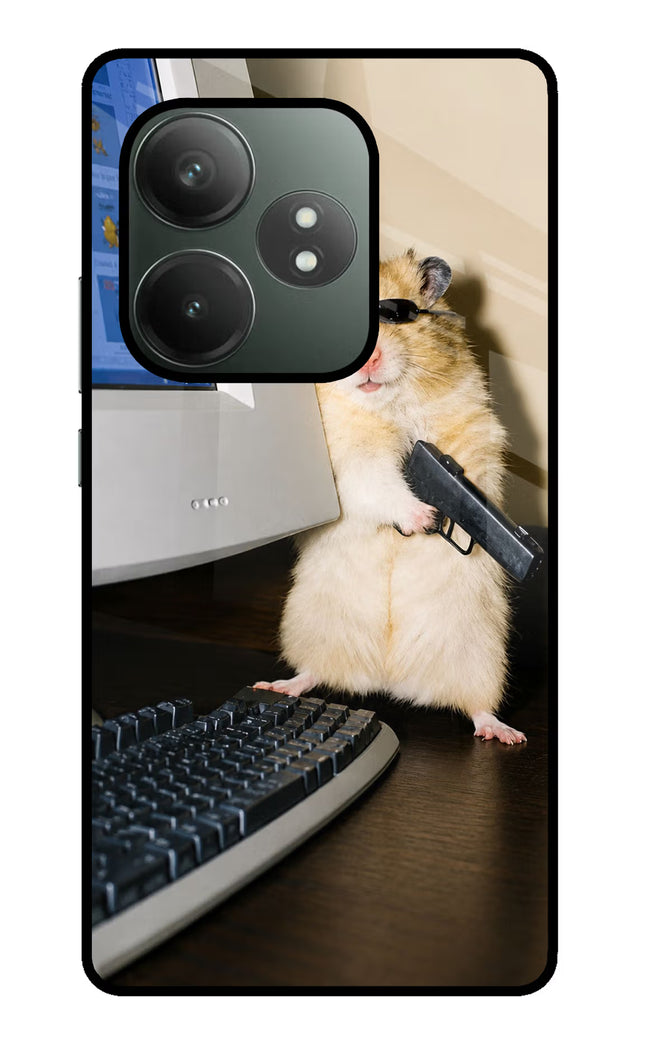 Hacker Hamster Realme GT 6T 5G Glass Case
