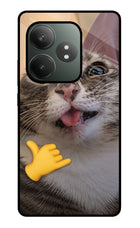 Silly Cat Call Realme GT 6T 5G Glass Case