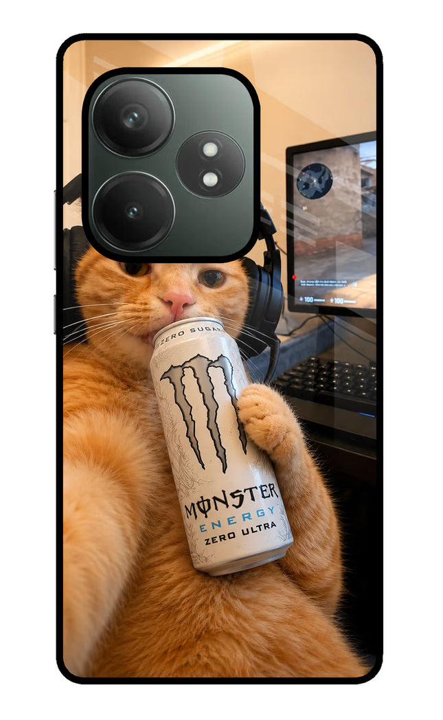 Gamer Cat Energy Realme GT 6T 5G Glass Case