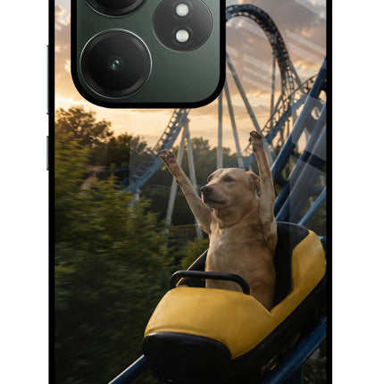 Rollercoaster Dog Realme GT 6T 5G Glass Case