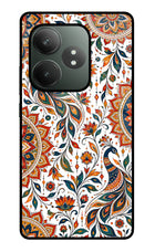 White Mayura Realme GT 6T 5G Glass Case
