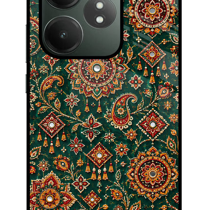 Green Pataka Realme GT 6T 5G Glass Case