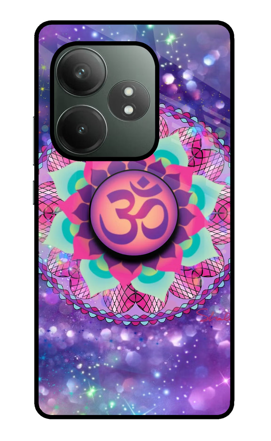Om Purple Realme GT 6T 5G Pop Case, Glass case