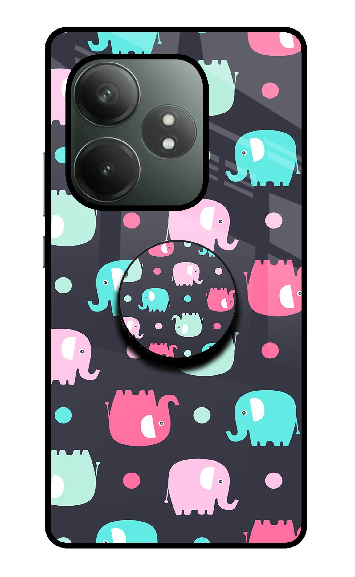 Baby Elephants Realme GT 6T 5G Pop Case by Casekaro