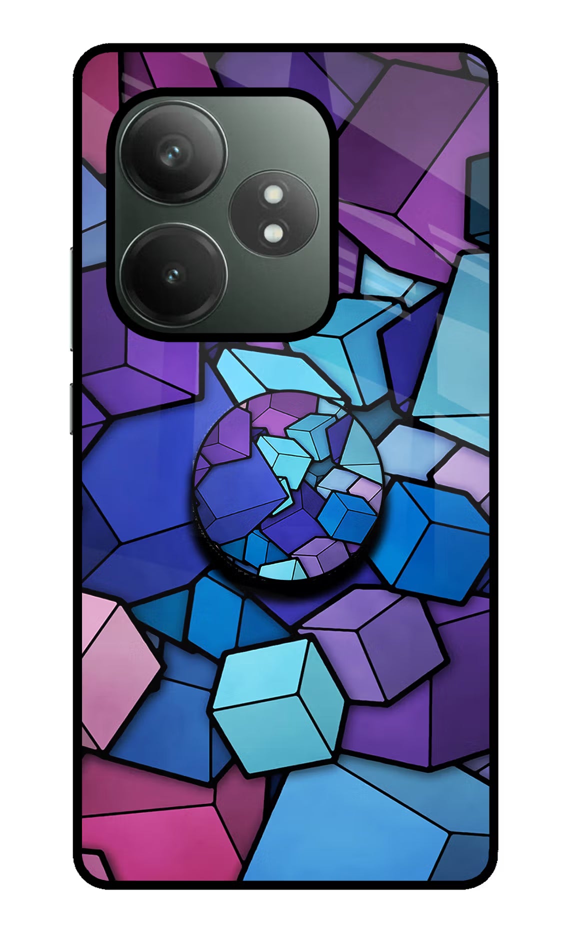Cubic Abstract Realme GT 6T 5G Pop Case by Casekaro