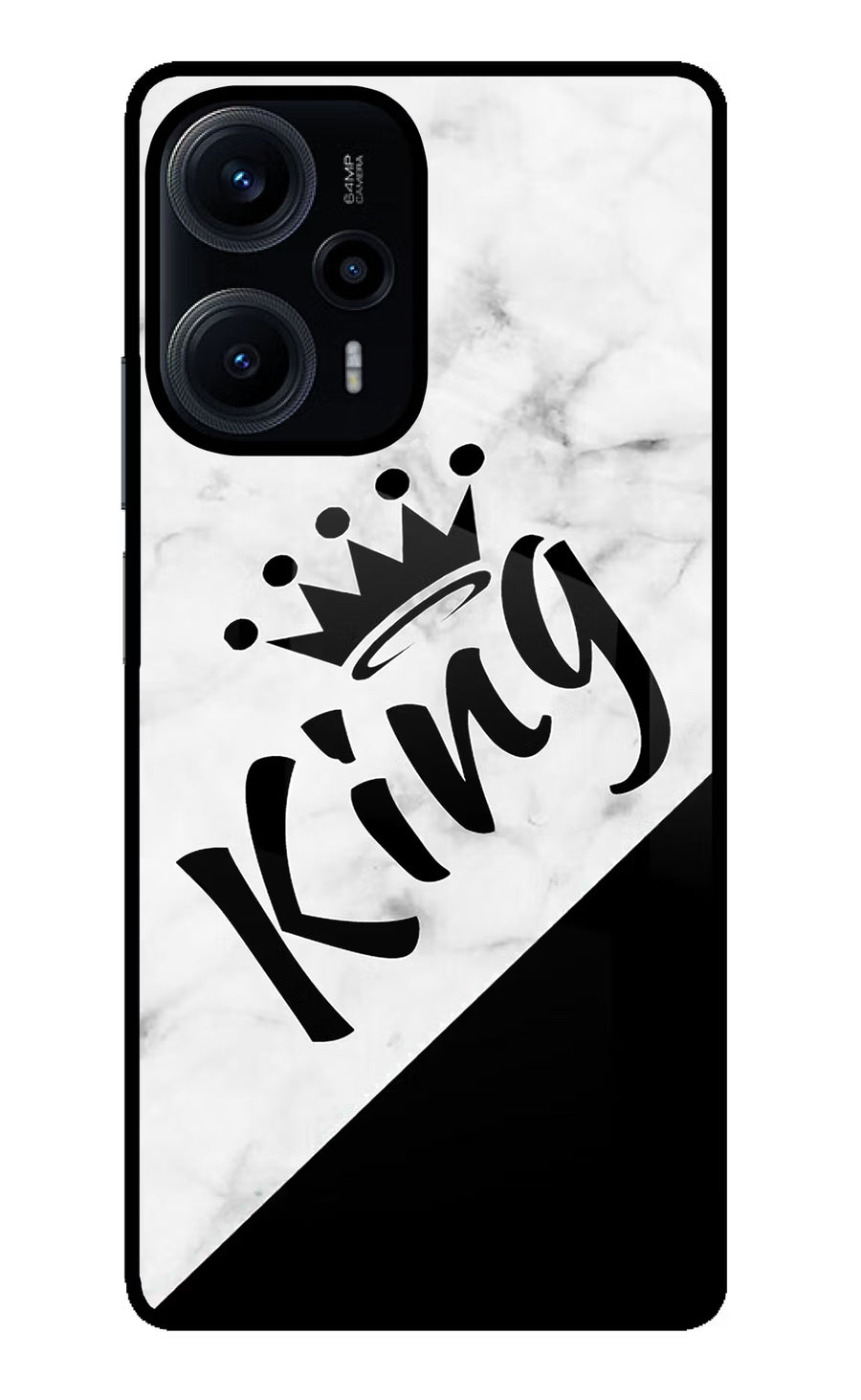 King Poco F5 5G Back Cover, Glass case